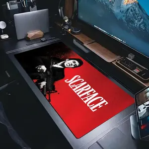 Scarface Tony Montana Mouse Pad -Ultra-Smooth Desk Mat with Stitched Edges, Non-Slip Waterproof Rubber Base, Retro Gaming Design for Office & Home Computer Setup, Gaming Mousepad