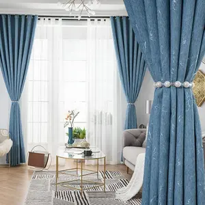 1PC Dual-Sided Premium Cashmere Chenille Curtain, Soothing Light Luxury Chuan Pattern, Modern Minimalist Hang for Living Room & Balcony, Home Decoration Curtain