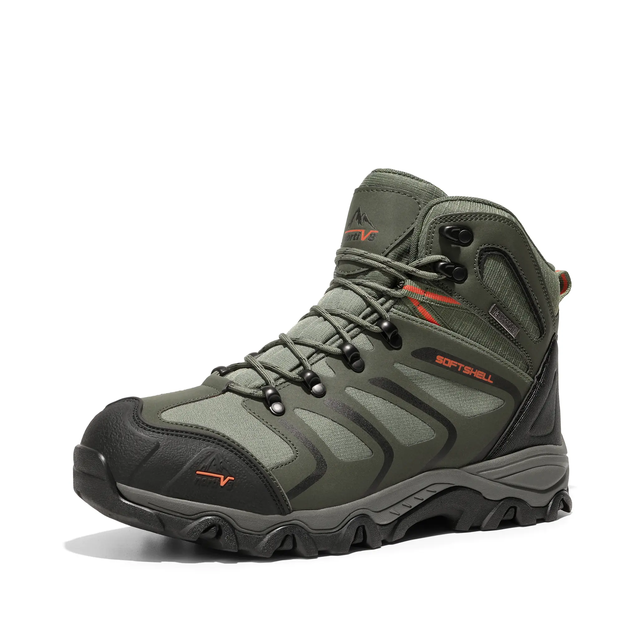 [Armadillo Series] Men's Waterproof Lace-Up Hiking Shoes, Outdoor Hiking Shoe for Walking & Hiking, Outdoor Hiking Shoes