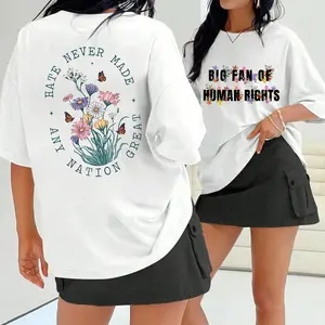 Big Fan of Human Rights Tee - Unisex Shirt  Human Rights Shirt, Political Activism Shirt, Feminist Gift - Double-sided printing