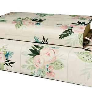 Cottage Garden Flower Adjustable Book Cover - Simple Design, Versatile for Various Book Sizes