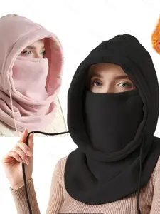 Winter Mask Scarf Hat Combo, Soft Comfortable Fleece Design, Warm and Cozy All-In-One Accessory for Cold Weather