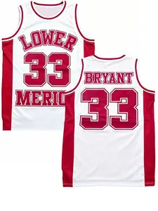 Kobe Bryant #33 Lower Merion High School Retro Vintage Basketball Jersey, Sports Jersey Classic Academy Color Lower Merion Exclusive Script Breathable Mesh Sleeveless for Kobe Fan Supporters Retro Streetwear & Basketball Legend Enthusiasts