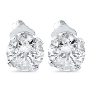 1 3/8ct Diamond Studs 14K White Gold