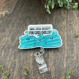 Ultrasound badge reel, ultrasound Gel, ultrasound tech badge reel, ultrasound tech gift, ultrasound gift, badge reel