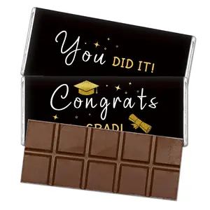 10 Sheets Graduation Chocolate Bar Wrappers, Mini Blue Candy Wrapper, Graduation Party Decor, Graduation Gift, Graduation Supplies