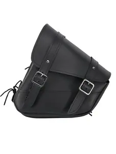 Motorcycle Swingarm Bag with Black Synthetic Leather, Swing Arm Bag Motorcycle Saddlebag Left Side Tool Bag