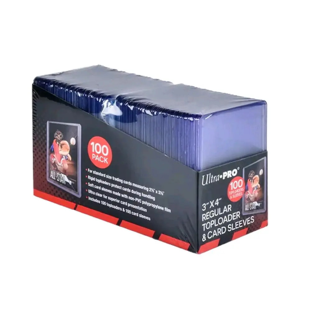 Ultra PRO 3" x 4" Toploaders & Card Sleeves Bundle for Baseball, Pokémon, MTG, Yugioh, and More with Standard Size Trading Card Protectors