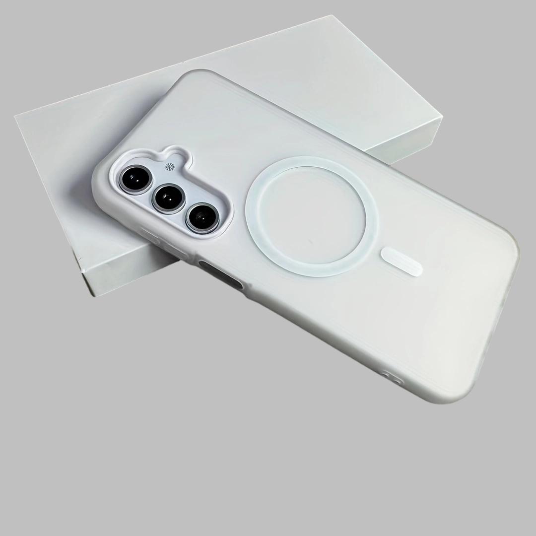 Phone Case For Samsung For Galaxy S26 S25 S24 S23 S22 Ultra Plus Fe Edge + 4G 5G New Jelly And PC 2-in-1 Candy-colored Translucent Anti-fall Mobile Phone Case Can Be Split Into Two For Use, Featuring Magnetic Wireless Charging