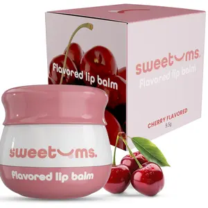 SWEETUMS Sweetums Cherry Flavored Lip Balm - Hydrating Lip Balm with Cherry Flavor Ideal for Everyday Use Trending gloss shiny hydrating jojoba oil
