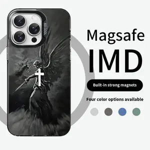 Premium Magnetic Case for iPhon15/16/11/12/13/14/Pro/Promax, Cross silhouette MagSafe Ready, Anti-Fall, and Ultra-Thin Design | Perfect for Everyday Use