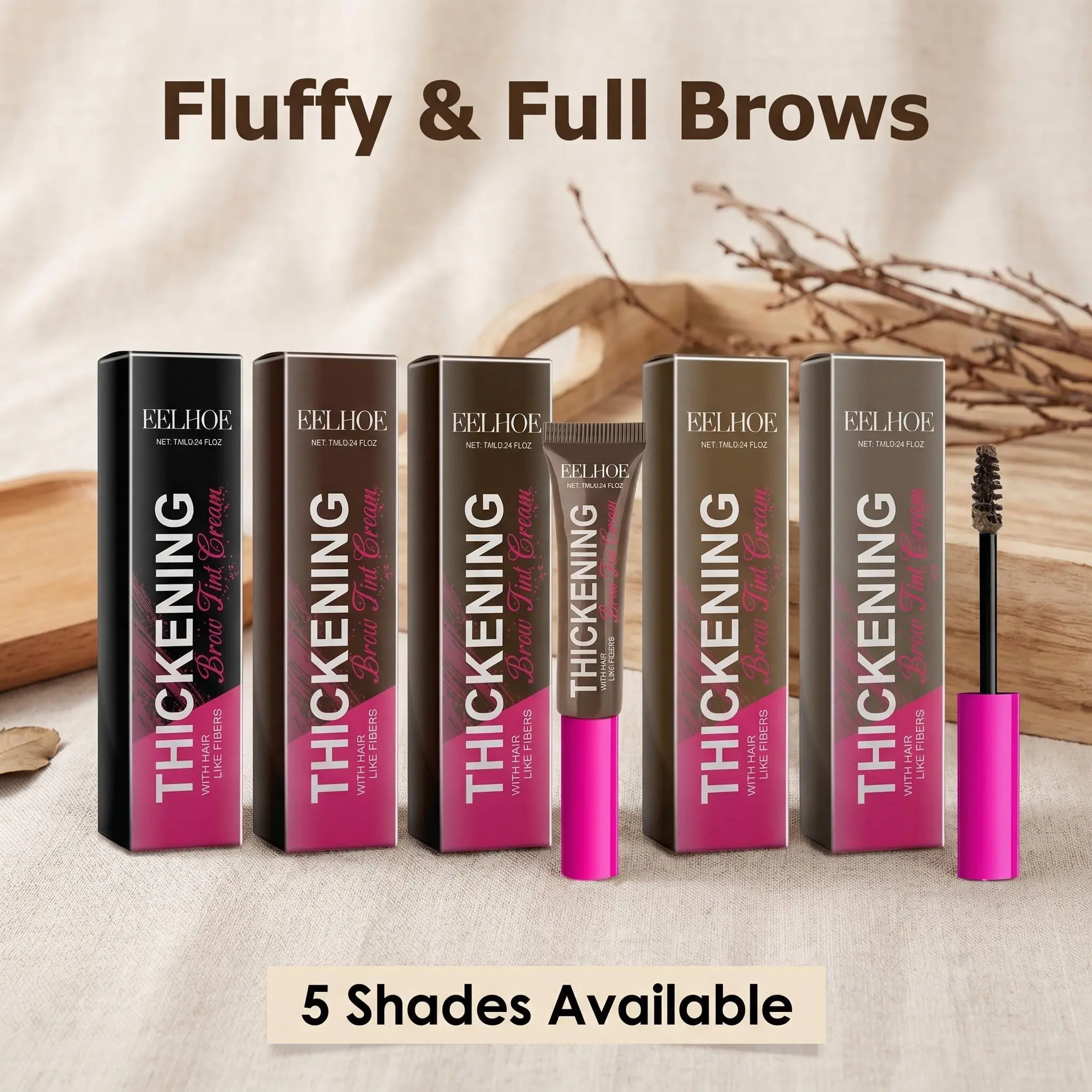 Fiber Brow Dye Series, Natural Makeup, Color, Water Resistance And Stereoscopic Eyebrow Makeup