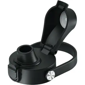 Auto Spout Lid for Wide Mouth Sport Water Bottles, Replacement Lid Compatible with HydroFlask Wide Mouth 12 18, 32, 40, 64oz, Chug Lid with Flexible Handle,Big Nozzle