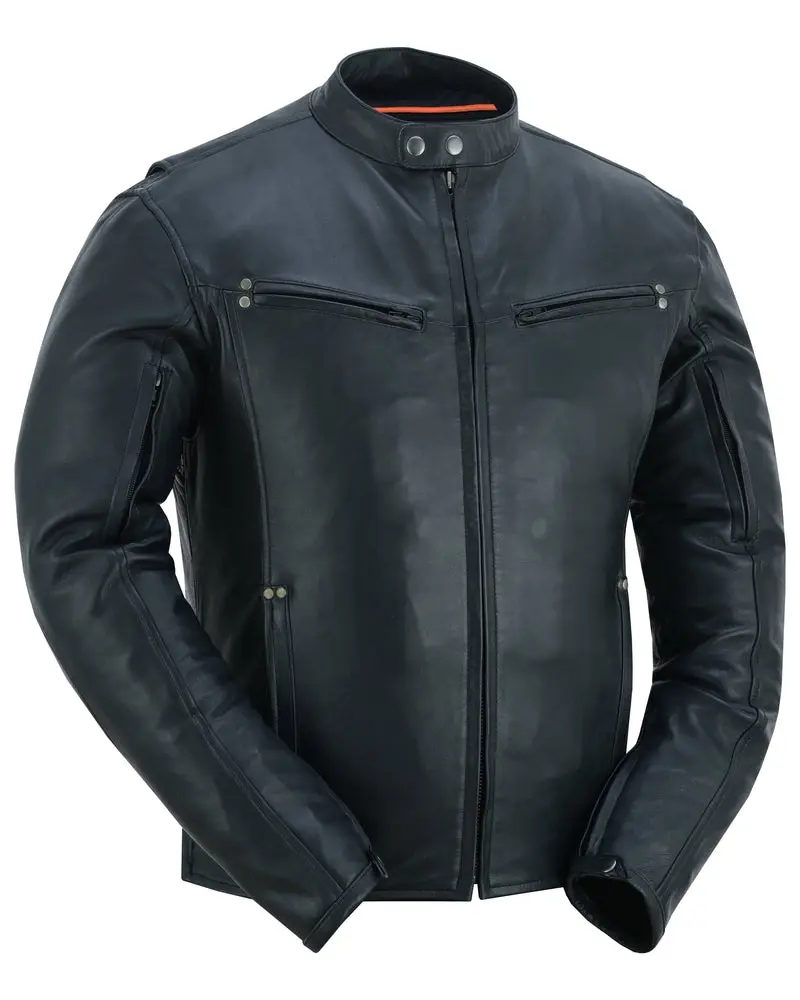 Luxe Rider Men's Leather Motorcycle Jacket
