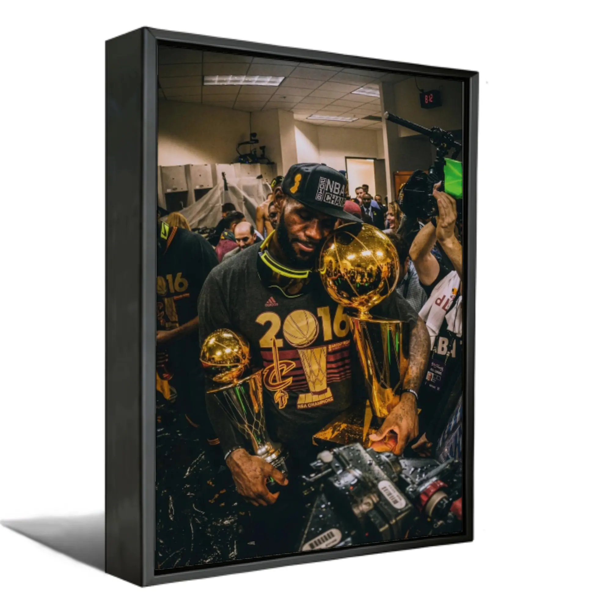 Lebron James 2016 Championship Photo Poster, King James Basketball Wall Art, Cleveland Comeback Sports Memorabilia, Room Man Cave Home Decor Print