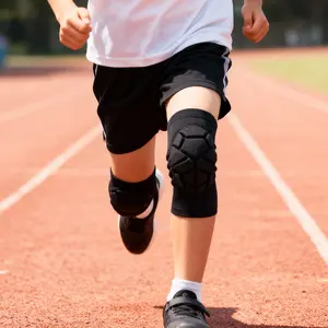 Youth Sports Knee Pads for Boys & Girls – Honeycomb Compression Sleeves for Basketball, Volleyball, Soccer, Football & Skating