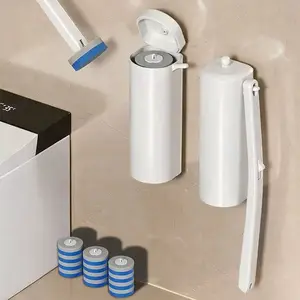 12 Pack Cleaning Refills & Toilet Clean Brush Set for Spotless Cleaning, Wall-Mounted Disposable Replacement Heads, Household Must-Have Toilet Scrubber