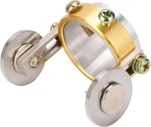 Plasma Cutting Roller Guide Wheel Spacer Cutting Roller Brass Welding Torch Wheel Plasma Cutter Circle for Plasma Cutter Oxygen Gun 60A AG60 SG55 (Inner diameter: 20-27mm)
