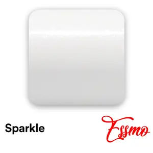 Sparkle White Gloss Glitter Vinyl Wrap