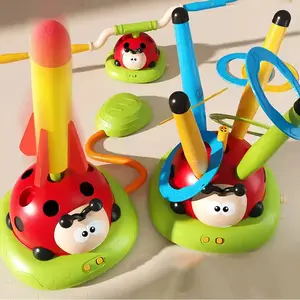 Kids Sports Toys, Include Jump Game with Remote Control, Baseball Game, Ferrule Game and Launcher  Game, 4 in 1 Toys for Girls Boys, Christmas Gifts