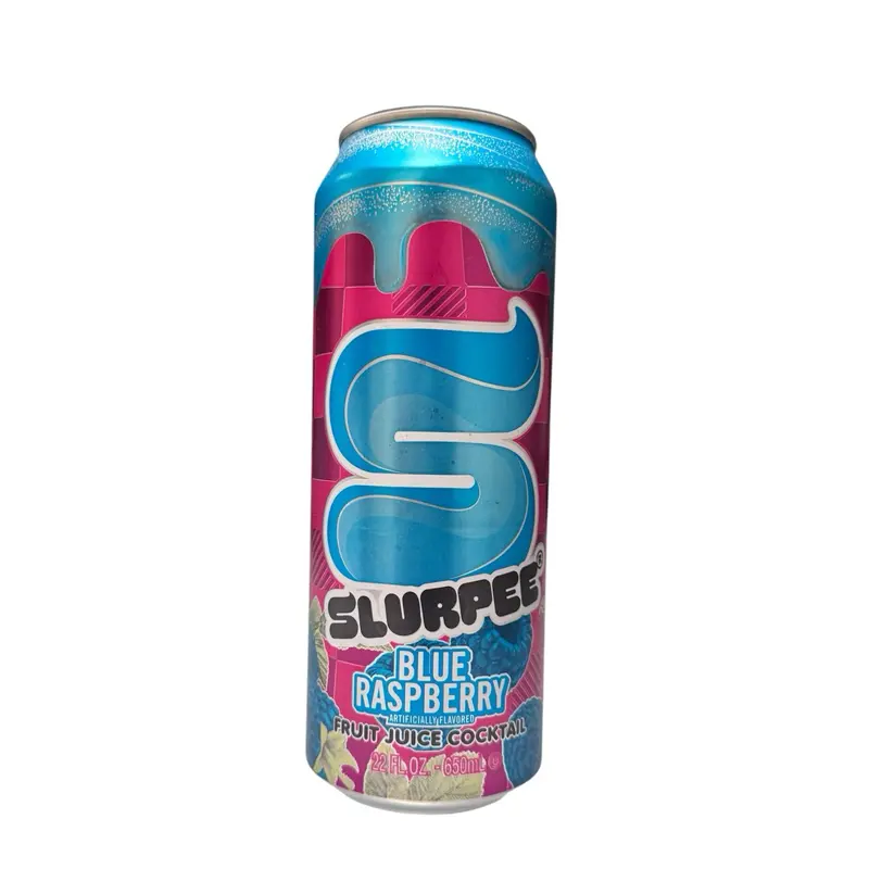 Arizona Blue Raspberry Slurpee-Flavored Fruit Juice Cocktail Beverage, Limited-Time Offer, 1 Can (22 fl oz)