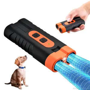 Dog Barking Deterrent Rechargeable, Anti-Barking Tool for Dogs, Ultrasonic Dual Emitter 50ft Security Correction Tool Control Dog Barking 25KHz, Trainer Barking Silencer Indoor and Outdoor with FlashlightAHavenGoods26