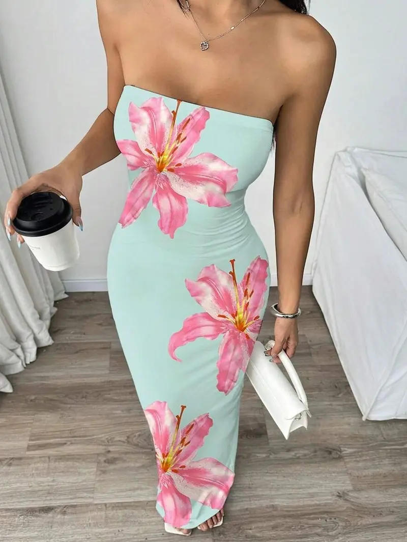 floral spring wedding guest dress Wedtrend Women Blue Floral Spring Wedding Guest Dress Off the Shoulder A  Line Tiered Jacquard Midi Dress with Puff Sleeves – WEDTREND