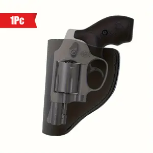 Fobus Open-Top Soft PU Leather Concealed Carry Holster - Cowhide-Frame Revolver Holster with Secure Hold, Snug Retention for All-Day Comfortable Wear, Sports & Outdoor Survival Accessory