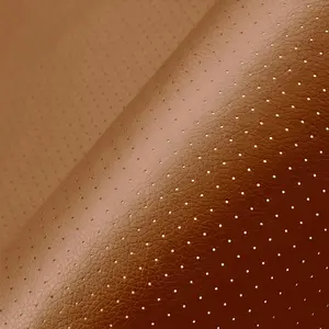 Leather Repair Patch, Breathable Perforated Self Adhesive Repair Patch, Furniture Couch  Seats Office Chairs Sofa Repair  Faux Leather Patch (Light Brown,7.8x11.8 inch)