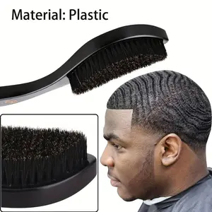 [Curly Hair Wave Brush] Professional Curly Hair Wave Brush for Men | ABS Plastic Handle & Nylon Bristles, Defined Curls & Voluminous Waves, Gentle Detangling for All Hair Types - Salon & Home Use, Durable Ergonomic Hairbrush