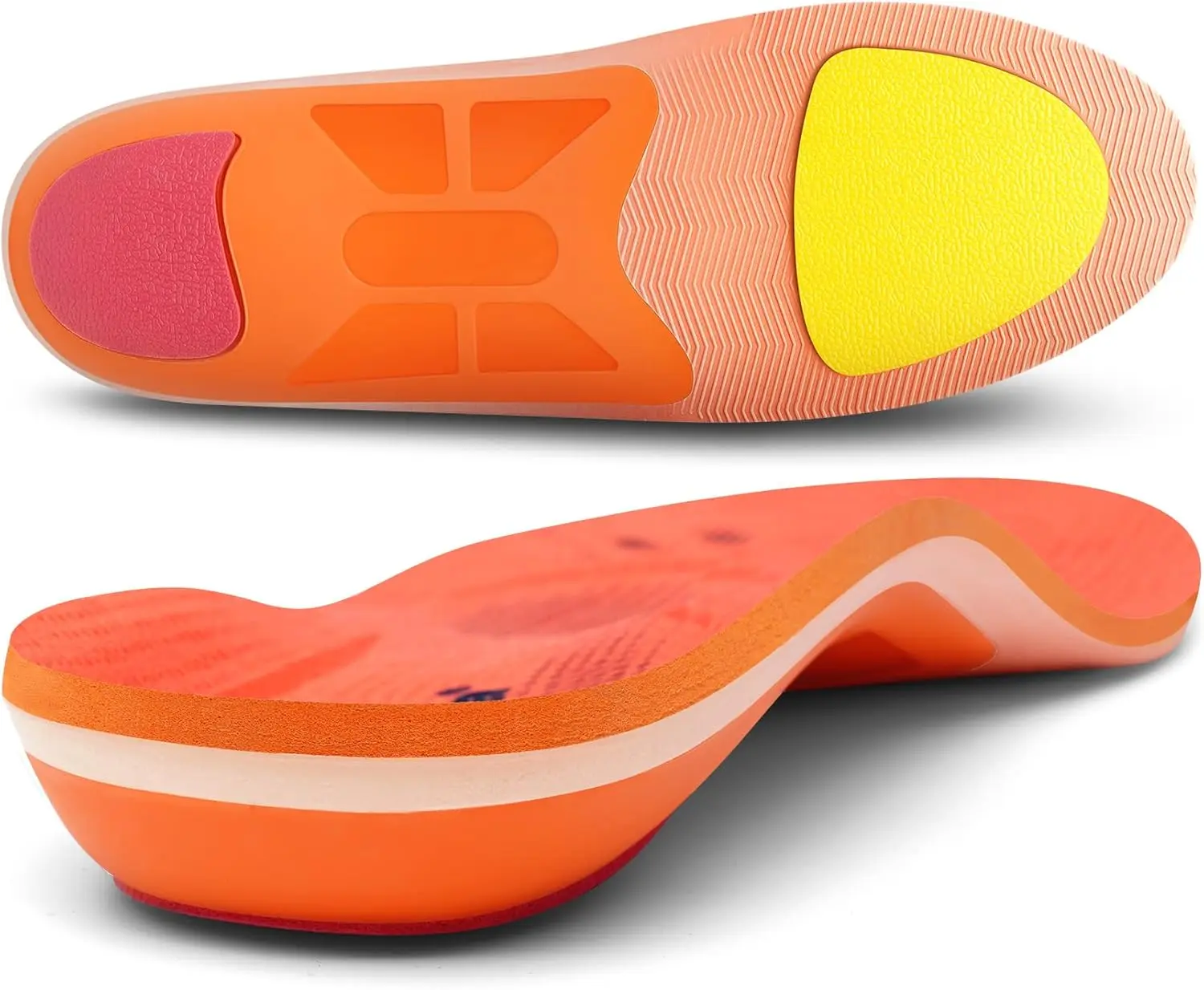 High Arch Support Insert Plantar Fasciitis Flat Foot Orthopedic Pain Relief Insole Men Women Standing All Day Design Footwear