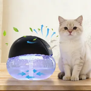 Air Purifier- Water Air Revitalizer, Air Washer, Air Freshener, Room Aromatizer, Aroma and Essential Oil Diffuser with 7 Color adjustable LED Lights- For Smoke and Pets