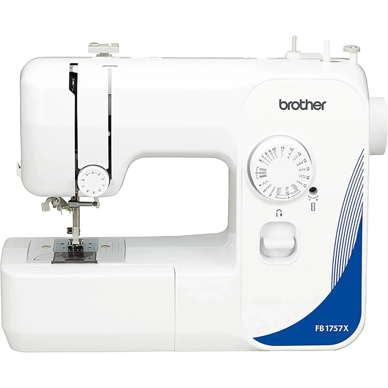 FB1757X Mechanical Sewing Machine with LED Lighting, Free Arm, 6.69kg Weight, 4-Step Buttonhole Style for Home Use, 6.69 Kilograms