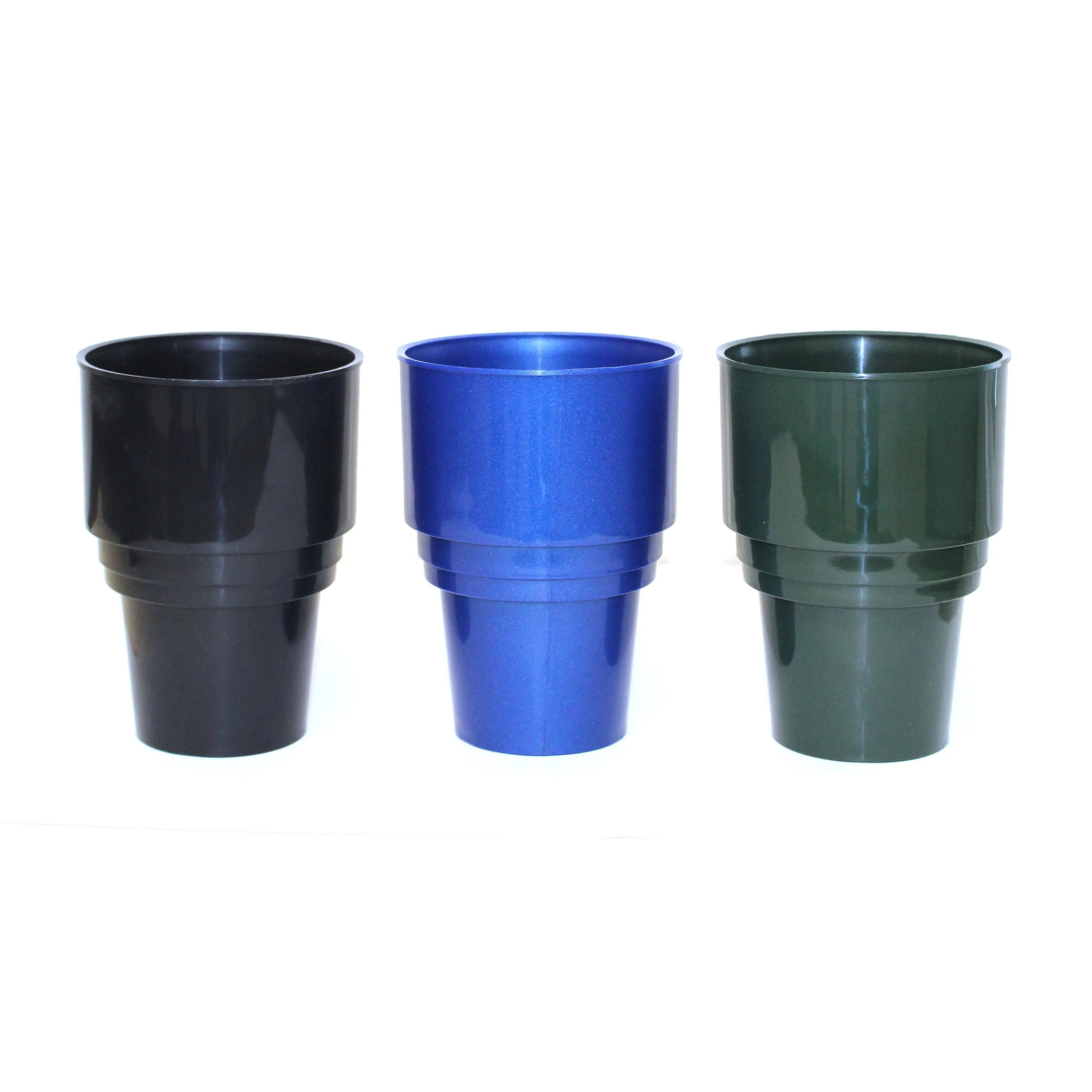 Universal Plastic Golf Cart Cup Holder Insert with Open Drain Bottom Replacement Drink Holder