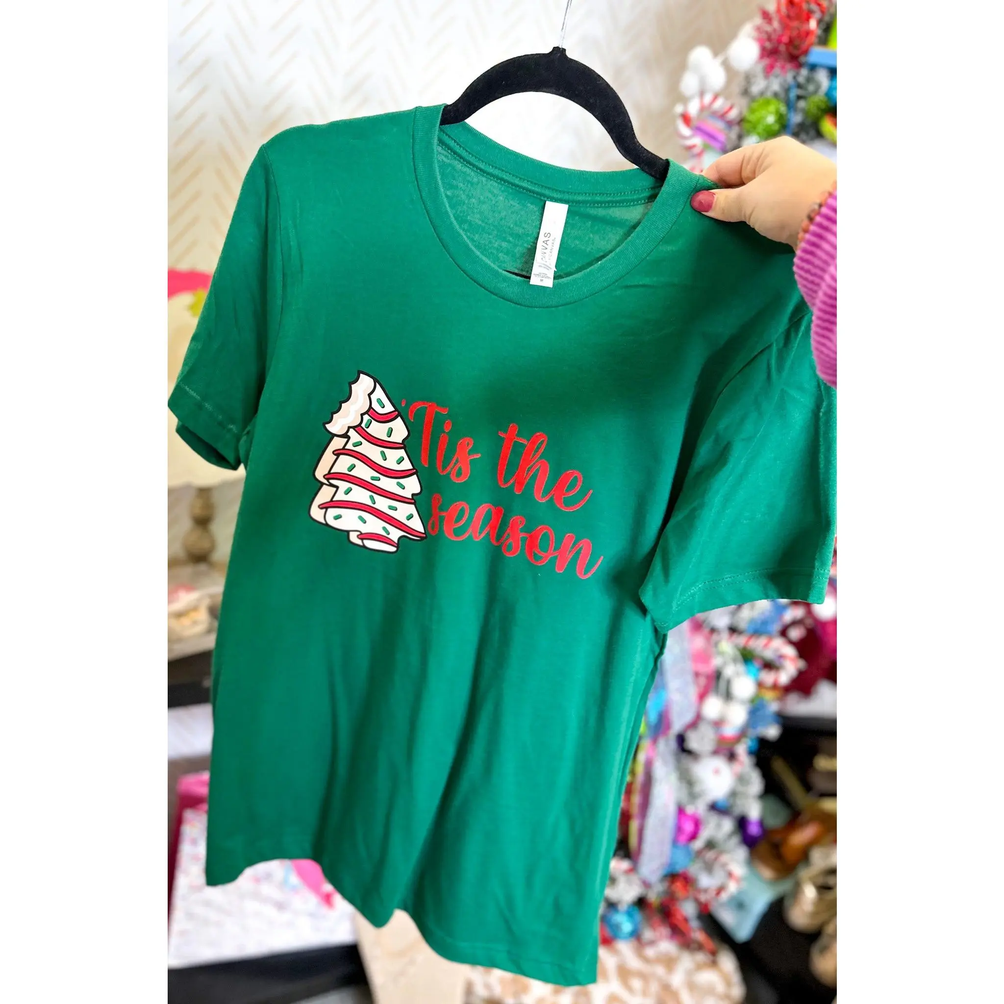 Tis The Season Little Debbie Graphic Tee, Green