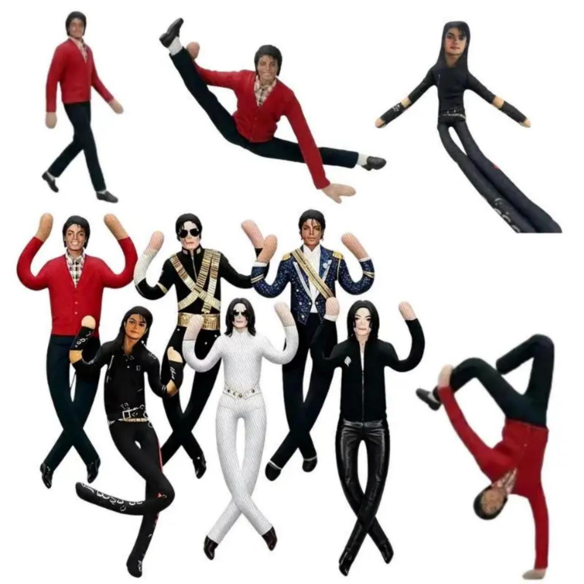 Viral TikTok Find! Fully Articulated Jointed Michael Jackson Plush Doll - Poseable MJ Celebrity Figure Toy Perfect for Collectors, King of Pop Fan Decor Displays & Cool Gifts for All Music Lovers & MJ Enthusiasts