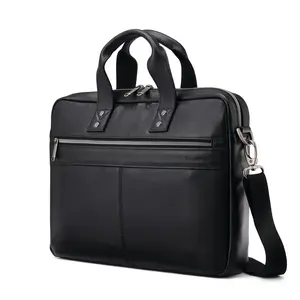 Samsonite Classic Leather Softside Slim Brief - Bags