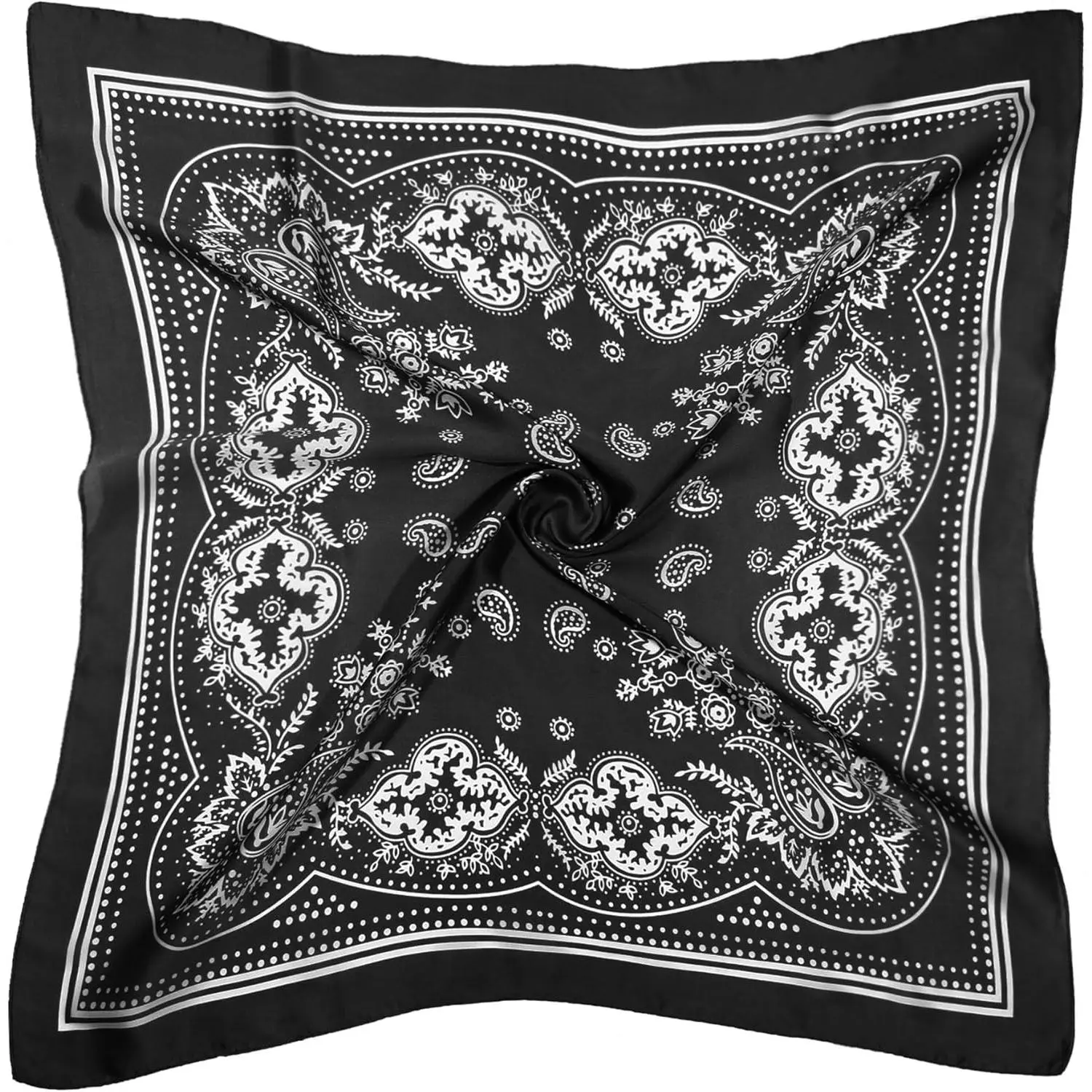 1 count 27.5 Inches Satin  Scarf Hair Scarf Silk  Scarf Silk Bandana Silk Hair Wrap Square Scarf for Women Girls