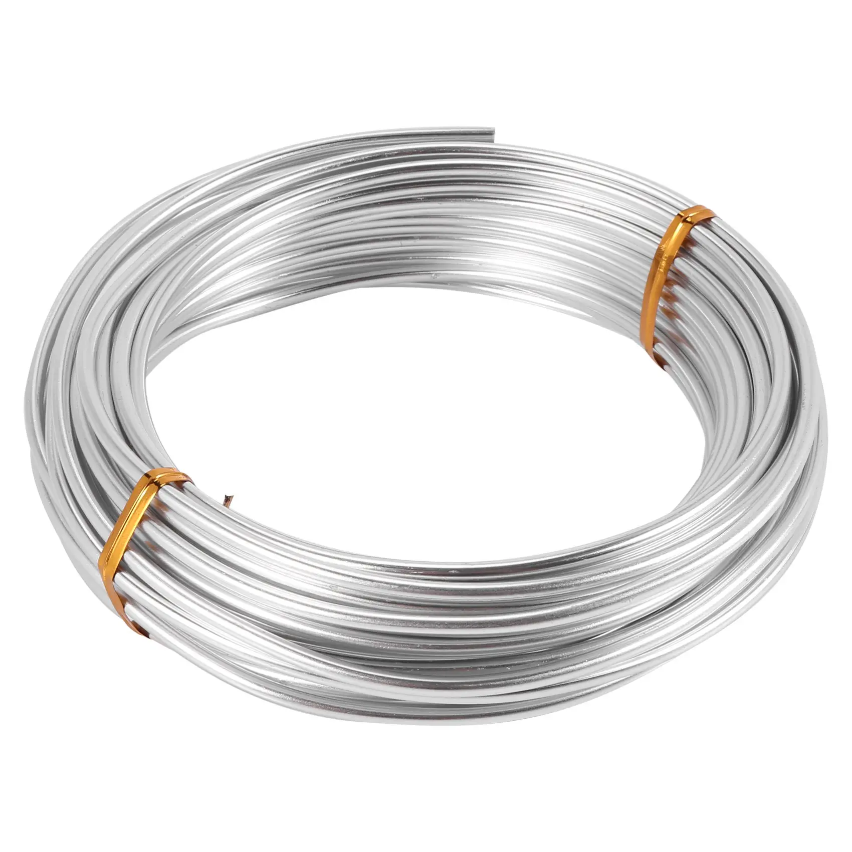 Silver 3mm Aluminum Craft Wire - 1 Roll (10m-33.3ft), Durable, Lightweight, Bendable for Jewelry Making, Animation Work DIY Projects, 1 * Aluminum Craft Wire (10M)