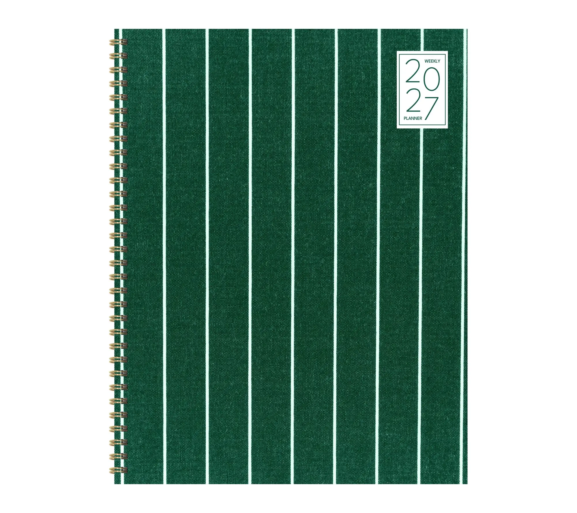 2027 On the Green Stripe Large Weekly Monthly Planner