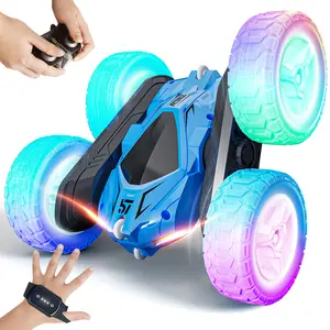 Light stunt remote control car, gesture control remote toy car