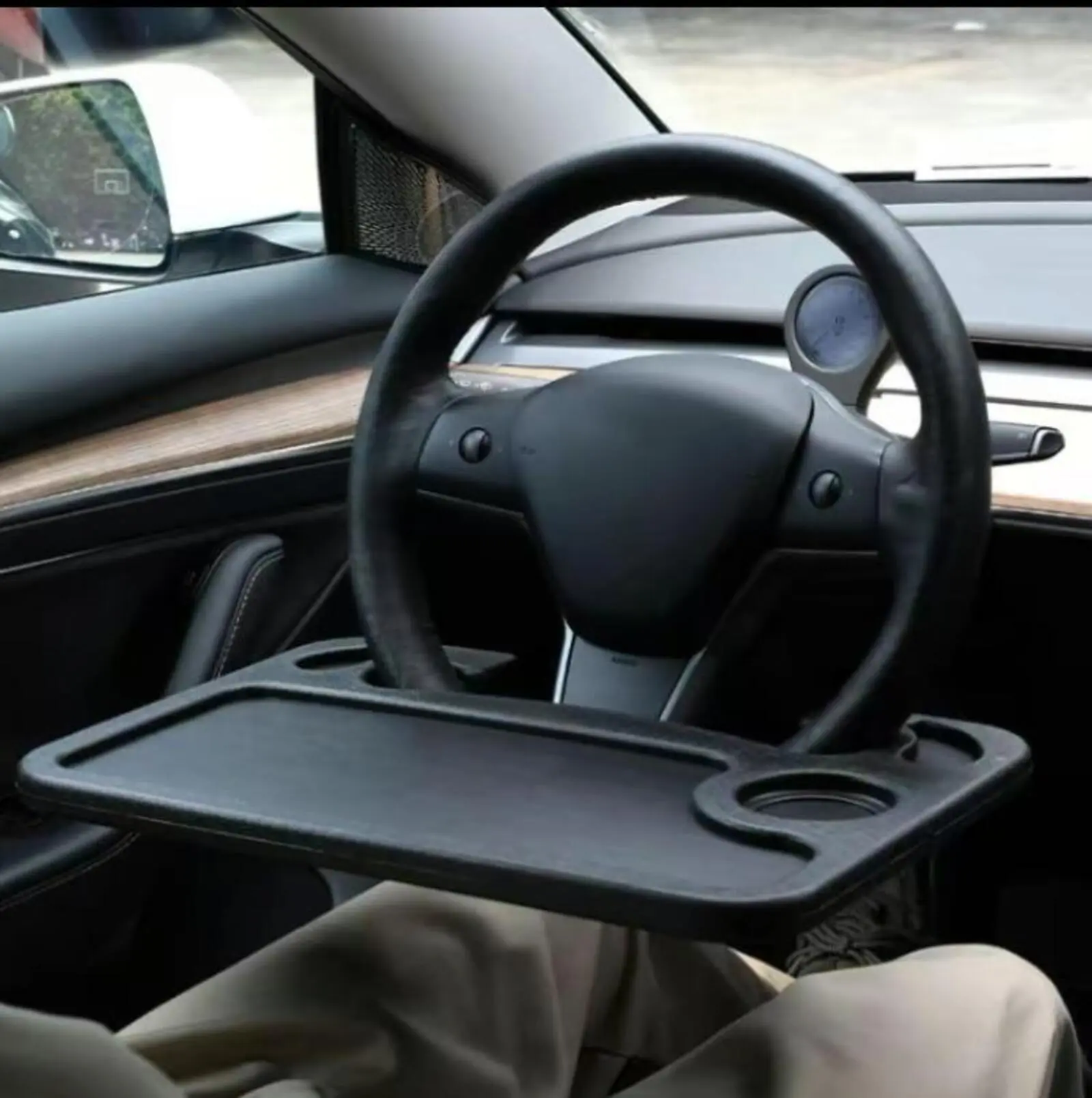 New Deal Car Steering Wheel Table, Multifunctional Automotive Steering Wheel Table, Portable Car Steering Wheel Table, Car Interior Accessories, Holder, Car Dining Tray
