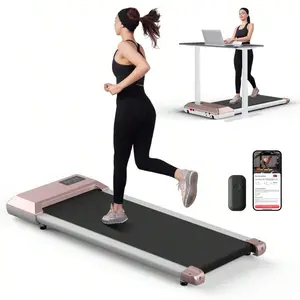Fitness Under Desk Treadmill, High Definition Big Screen Walking Pad for Home Small, 1.2 HP Quiet Brushless, 265 LBS Capacity