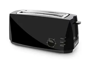 Elite Gourmet 4 Slice Long Slot Cool Touch Toas ter