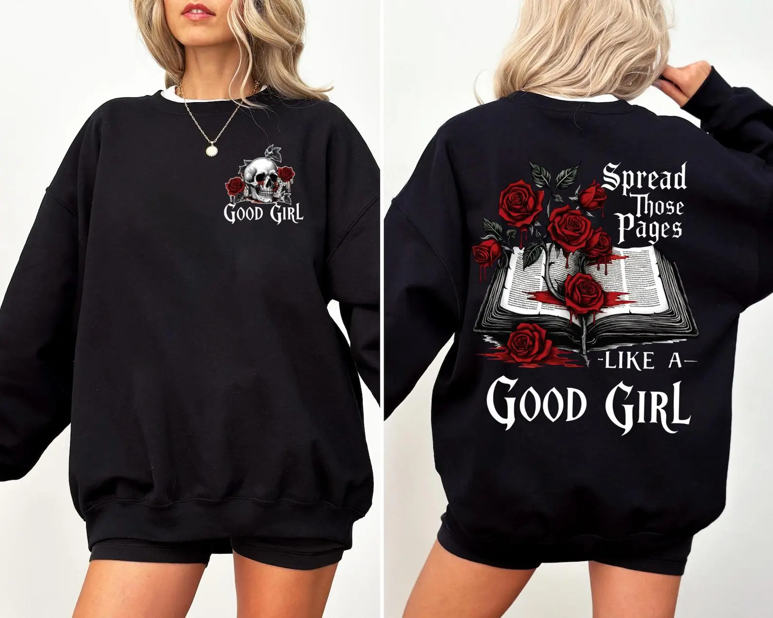 Spread Those Pages Like A Good Girl T-Shirt, Dark Romance Book Sweatshirt, Spicy Book Hoodie, Smut Reader Book Merch, Gift For Book Lover