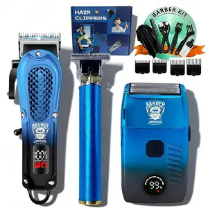 LARGNER Men's Professional Electric Shaver Set, USB Rechargeable Trimmer Razor, T-Head Clippers, Holiday Gift for Boyfriend