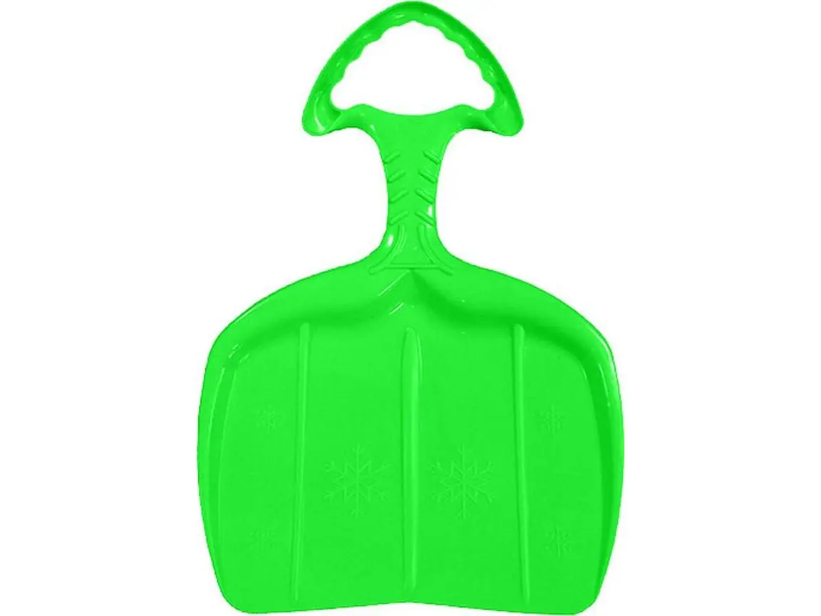Belli BE80382 Green Snow Sled with Handle for Kids - Sledding Winter Sport Gear, 0.6x14.3x21 in, Kids Fit