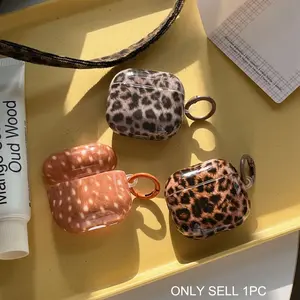 1 leopard/deer print headphone case, durable silicone headphone case with anti drop Protection function, Apple wireless Bluetooth headphone case, suitable for AirPods 1/2/3/4/pro/pro2/pro3
