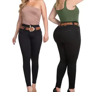 Jeans COLOMBIANOS REF XONDIA,KALESI,ADRI.VANE 3 Y 5 Button Skinny Dark Tone High Waist Push Up Colombian Style All Seasons Original Jeans with Waistband Details Pants Womenswear