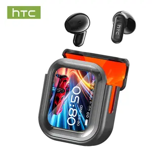 HTC NE20 - Wireless Bluetooth Earphones, LED Screen, Bluetooth 5.4, Charging Box, IPX4 Waterproof, Built-in Microphone. Suitable for office, sports, study and voic